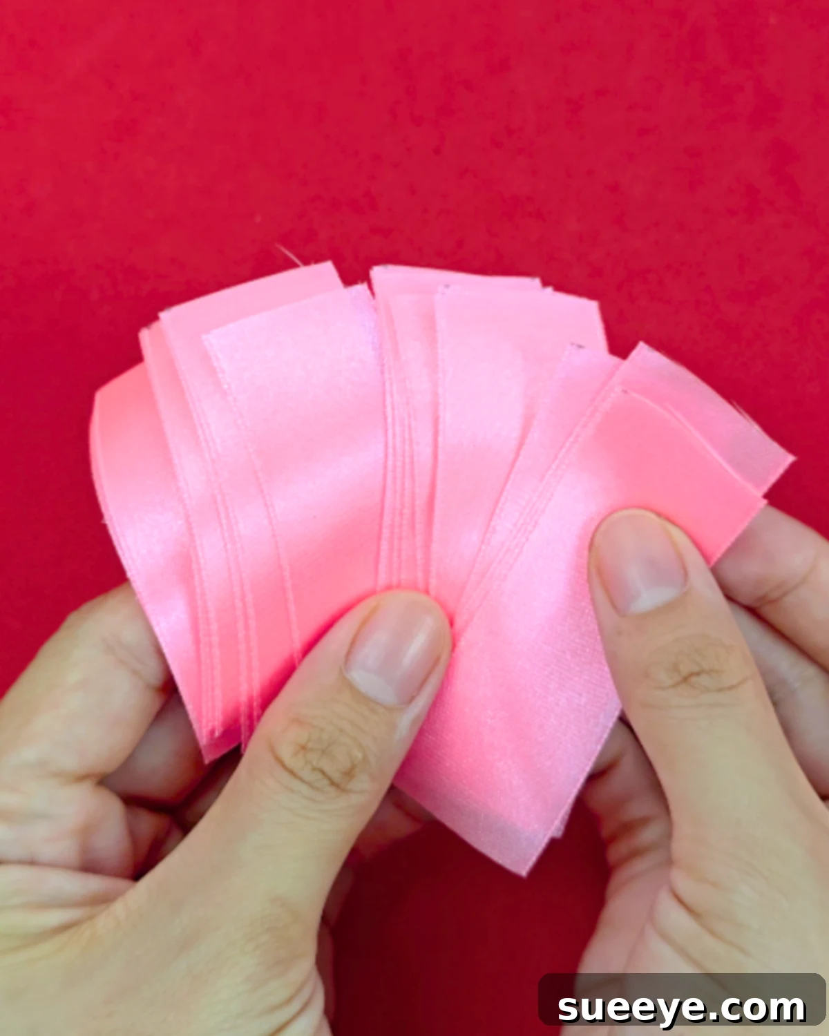 Simple Ribbon Rose Tutorial 4 How to Make an Easy Ribbon Rose