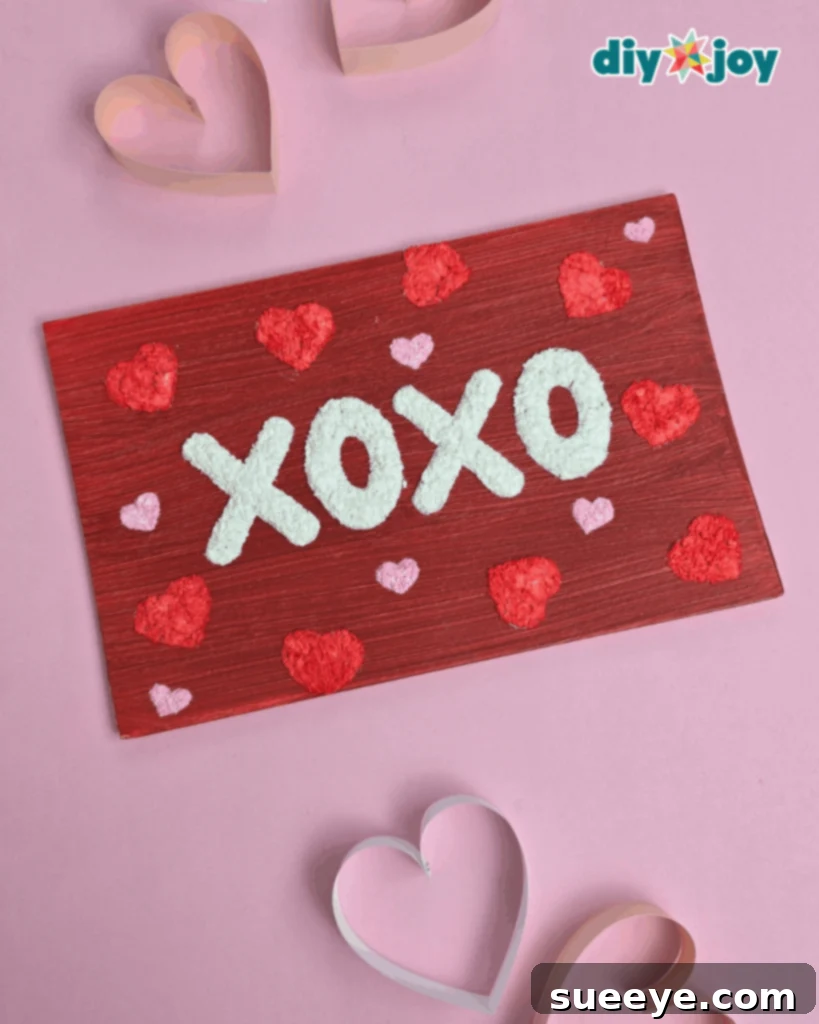 Textured Heart Canvas Artwork 13 Budget-Friendly Paper Mache Heart Canvas Art DIY