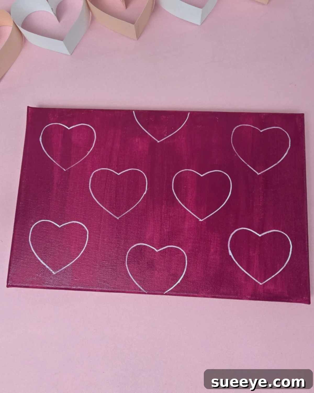 Textured Heart Canvas Artwork 4 How to Make Textured Heart Canvas Art