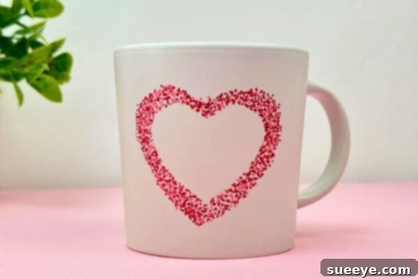 How to Customize a Heart Design on a Mug