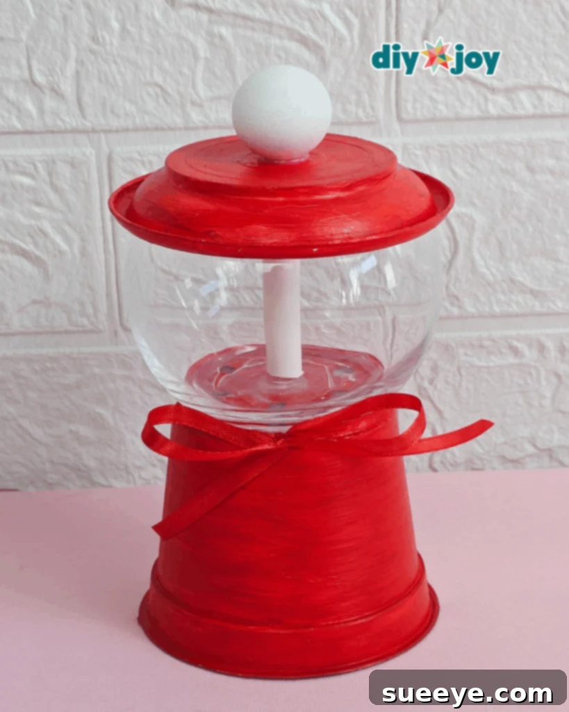 Creative Blossom Treat Container 3 DIY Customized Gumball Machine Candy Jar