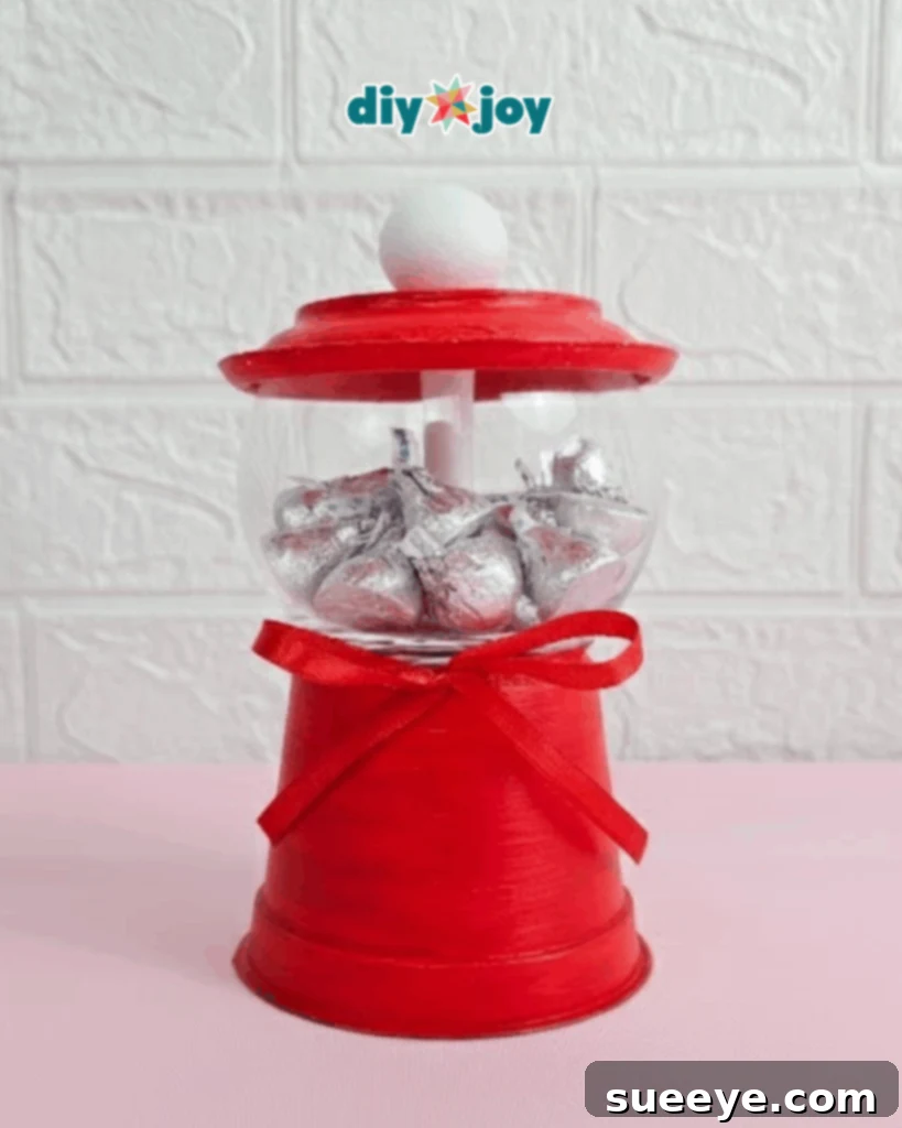 Creative Blossom Treat Container 10 How to Make a Gumball Machine Using Flower Pot and Fishbowl