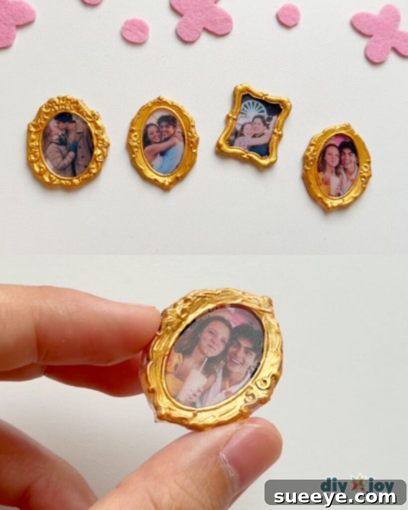 Tiny Adhesive Photo Holders 3 DIY mini photo frames